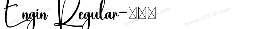 Engin Regular字体转换